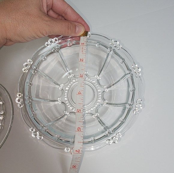 Vintage Decorative Glass Candy Bowl With Lid Grannycore - Picture 7 of 10